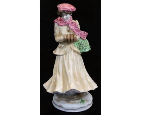 A Royal Worcester The Four Seasons Collection Compton and Woodhouse figure Winter, limited edition no. 2153/7500, printed mar