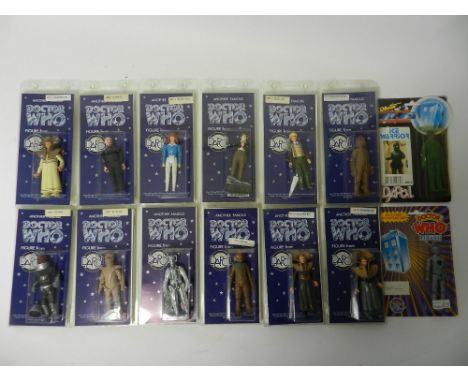 A group of 14 Dr Who figures by Dapol in unopened display packs to include two in earlier packaging including Cyberman, Silur