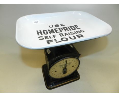 A Homepride branded kitchen scale