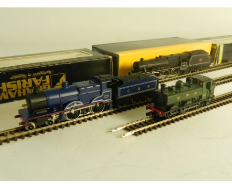 Three boxed Graham Farish N Gauge locomotives No. 1217 Class 4 P Compound in C R blue (475) a Black 5 (44911) and 371-931A Cl