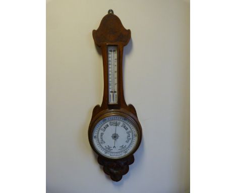 An oak Banjo barometer