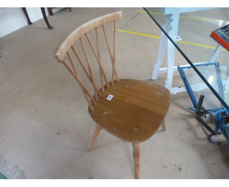 A Blonde Ercol cross stick back chair