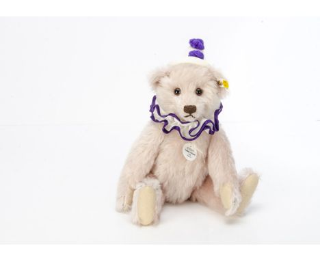 A Steiff limited edition 1999 Replica Teddy Clown 1926 rose,  1264 of 5000, in original box with certificate and outer box