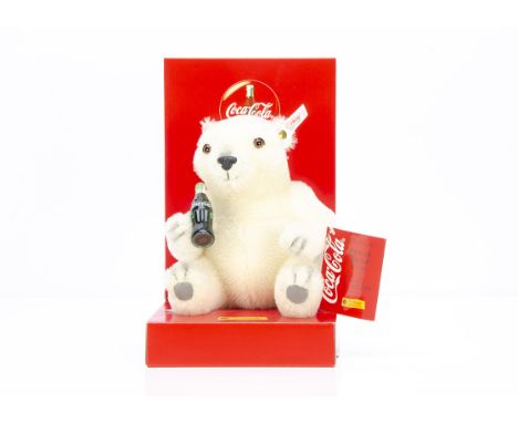 A Steiff for Coca-Cola Polar Bear Cub,  1194 of 10,000, in original box with tag certificate, 2000 (surface tear to side of b