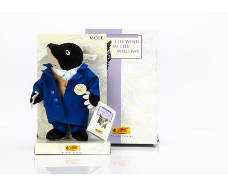 A Steiff limited edition The Wind in the Willows Mole,  1966 of 4000, in original box with tag certificate and outer box, 199