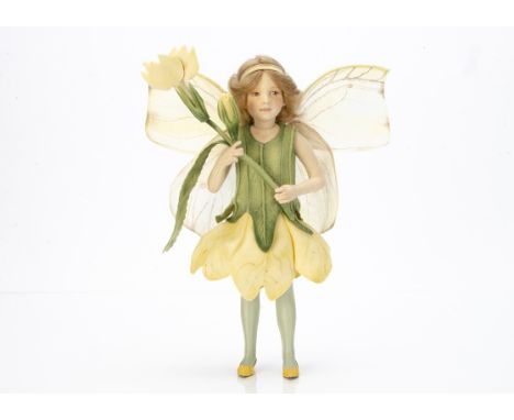 A R John Wright limited edition Cicely Mary Barker Primrose Fairy,  102 of 250, Flower Fairies series, in original box with c