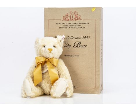 A Steiff limited edition British Collector's 2000 Teddy Bear,  2168 of 4000, in original box with certificate