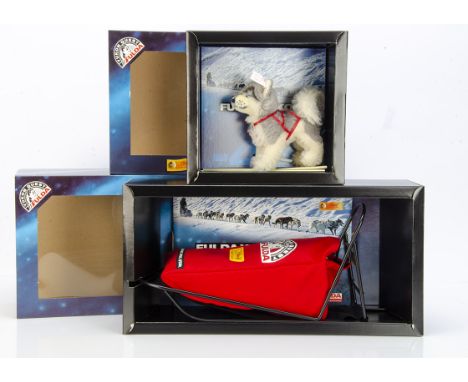 A Steiff limited edition FULDA Husky Set,  1617 of 3000, in two original window boxes and outer box, 1998