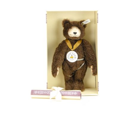 A Steiff Club Edition 1996/97 Dicky Brown Bear 1935, 1547 for the year, in original box with certificate, 