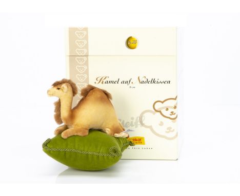 A Steiff limited Club Edition 2005 Camel on a pin cushion,  393 for the year, in original box with certificate and outer box