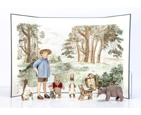 A R John Wright limited edition Pocket Winnie-the-Pooh complete set, 1390 of 3500, comprising Christopher Robin --12½in. (32c