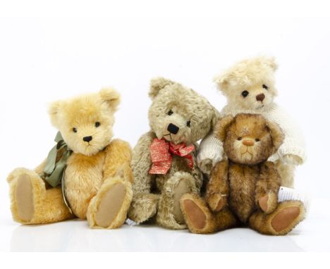 Four artist teddy bears,  an Ashlea Bears 'Murphy' --16in. (40.5cm.) high; two Warren Bears; and Bransgrove Bears bear, all w