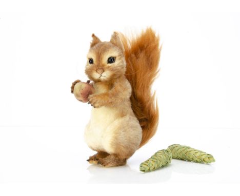 A R John Wright limited edition Beatrix Potter Squirrel Nutkin,   148 of 1500, two pine cones,  in original box with certific