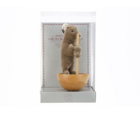 A Steiff limited edition Museum Collection 1894 Tumbler Bear Replica,  9822 of 9000, in original window box, 1984-97