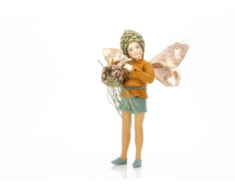 A R John Wright limited edition Cicely Mary Barker Pine Tree Fairy,  102 of 250, Flower Fairies series, in original box with 