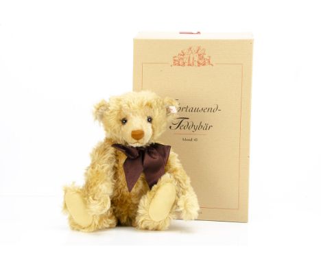 A Steiff limited edition Year 2000 Teddy Bear,  15550 for 1999, in original box with certificate and outer box