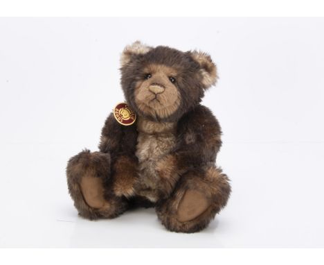 A Charlie Bears Bruce teddy bear,  CB0104658 with card tag in a Charlie Bears bag --14in. (35.5cm.) high