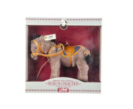 A Steiff limited edition Museum Collection 1931 Donkey Replica,  2389 of 4000, in original window box with outer box, 1988-89