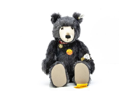 A Steiff limited edition Watch Teddy,  with grey mohair, 3984 of 4000, 1992