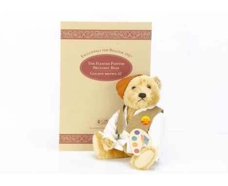 A Steiff limited edition exclusive for Belgium 1997 The Flemish Painter Brueghel Bear,  708 of 1847, in original box with cer