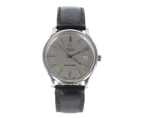 Omega Seamaster Quartz stainless steel gentleman's wristwatch, reference no. 1960106, serial no. 40311xxx, circa 1977, silver