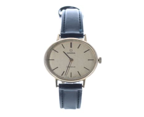 Omega Genéve oval gold plated and stainless steel lady's wristwatch, reference no. 511.417, serial no. 34953xxx, circa 1972, 