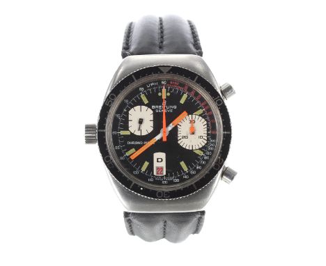 Breitling Genéve Chrono-Matic automatic chronograph stainless steel gentleman's wristwatch, reference no. 2112-15, serial no.