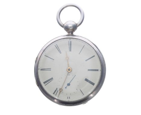 William IV silver fusee lever pocket watch, Chester 1835, the movement signed IN'O Johnson, Liverpool, no. 4479, with Massey 