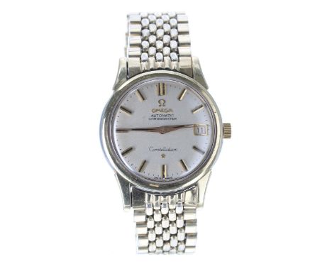 Omega Constellation Chronometer automatic gold plated and stainless steel gentleman's wristwatch, reference no. 14393 61 SC, 
