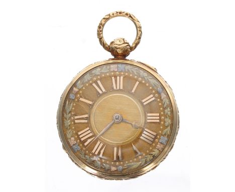 Robert Roskell, Liverpool ornate 18ct rack lever pocket watch, Chester 1820, the fusee movement signed Rob't Roskell, Liverpo