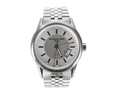 Raymond Weil Freelancer automatic stainless steel gentleman's wristwatch, reference no. 2730, serial no. K091xxx, silvered di