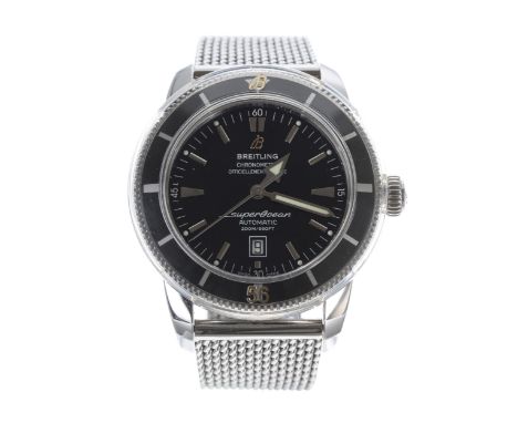 Breitling SuperOcean Heritage automatic stainless steel gentleman's wristwatch, reference no. A17320, serial no. 1800xxx, cir