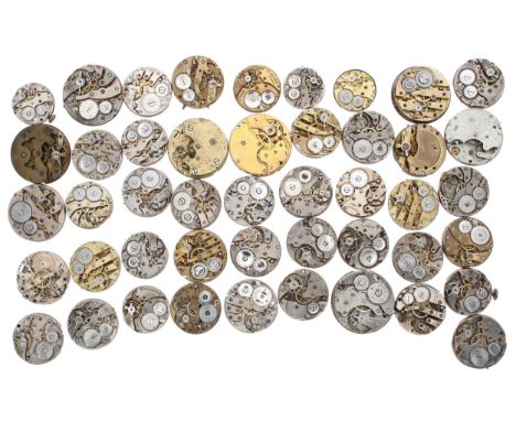 Quantity of wristwatch movements with enamel dials (46) 