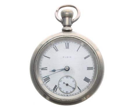 Elgin National Watch Co. lever pocket watch, serial no. 23495390, circa 1920, signed 7 jewel movement with compensated balanc