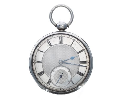 George IV silver fusee lever pocket watch, London 1827, the movement signed Jas Whitelaw, Edinburgh, no. 584, with plain bala