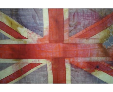 Vivienne Westwood, print on panel, Replica of HMS Victory Union flag, 150 x 270cm. Condition - good