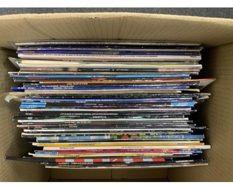 Seventy LP record albums, 12” singles, compilations, etc. artists including; David Bowie, Quireboys, Michael Jackson, ABBA, B