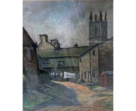 Jack Crosland 'Honley, West Yorkshire', and 'Church Street Honley West Yorkshire', pastel, signed lower left, framed and glaz