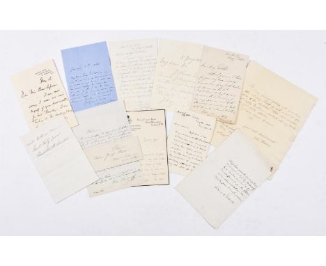 
	
		[19th and 20th Century Arts and Music] An interesting collection of autograph letters from prominent artists and musicia
