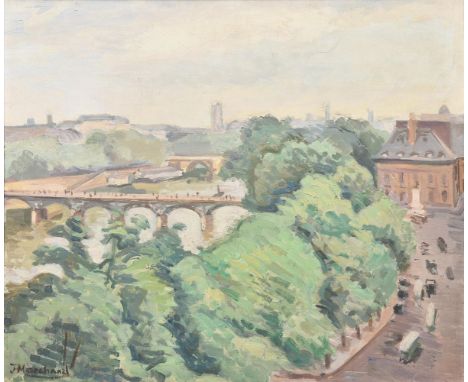 
	
		Jean Marchand (French 1883-1940)
		View of the Seine
		Oil on canvas
		Signed (lower left)
		45 x 54cm (17½ x 21¼ in.)
	