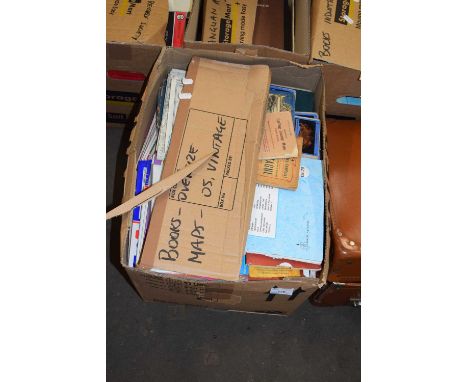 One box of assorted maps to include Ordnance Survey