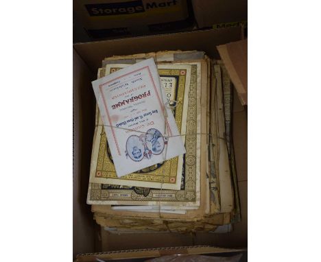 One box of mixed books to include Vintage Newspapers, Royal Coronation Papers etc