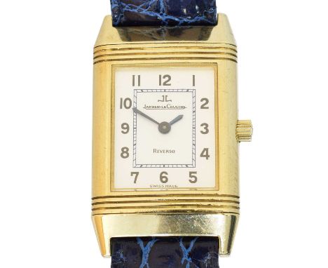 A ladies 18ct gold Jaeger-LeCoultre Reverso wristwatch, A ladies 18ct gold Jaeger-LeCoultre Reverso wristwatch, ref. 260.1.86