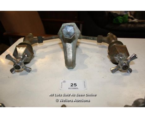 ART DECO TAP SET FOR BASIN