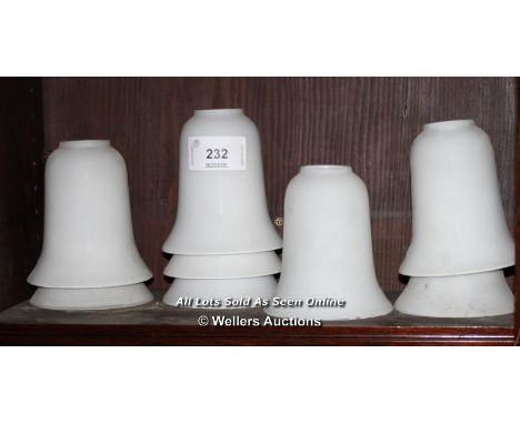 SET OF THIRTEEN LIGHT SHADES