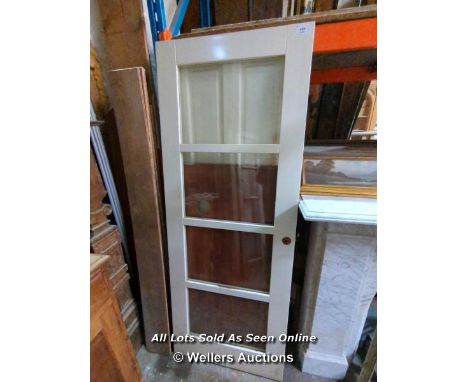 FOUR PANEL GLAZED DOOR - 78" H X 30" W