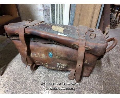 OLD LEATHER TRUNK