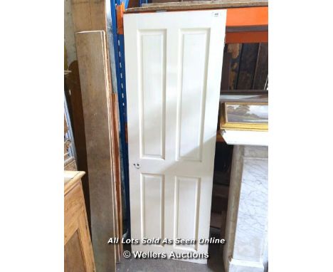 FOUR PANEL PINE DOOR - 77.5" H X 27" W