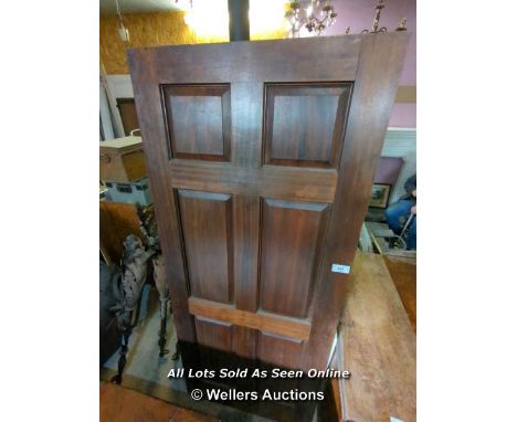 MAHOGANY SIX PANEL DOOR - 79" H X 33" W
