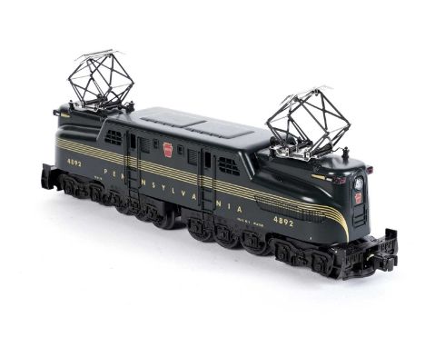 A K Line 4-6-6-4 die-cast electric locomotive, 4892 Pennsylvania livery, boxed.